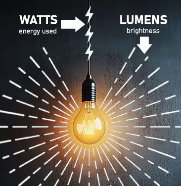 Watts Vs. Lumens
